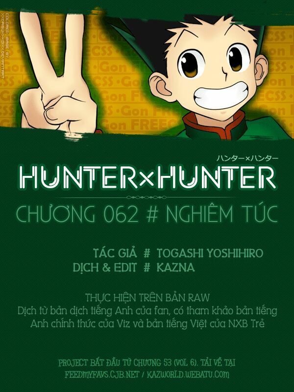 hunter x hunter chương 62 - Next chương 63