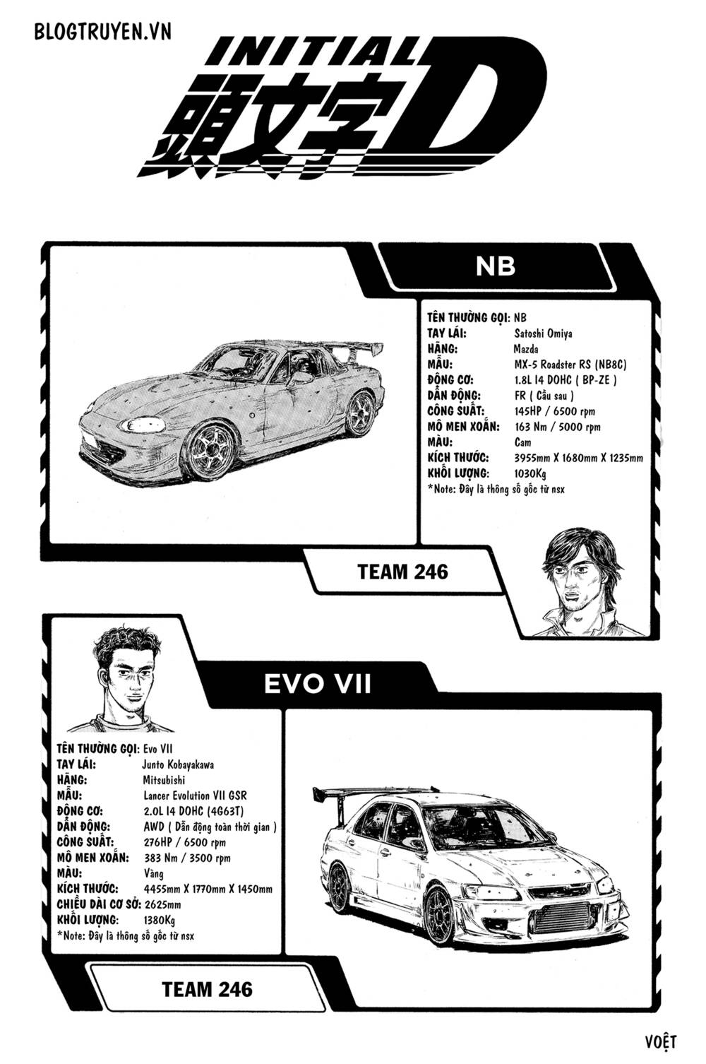 initial d chapter 455: - chiếc evo biết tất cả ( phần hai ) - Trang 2