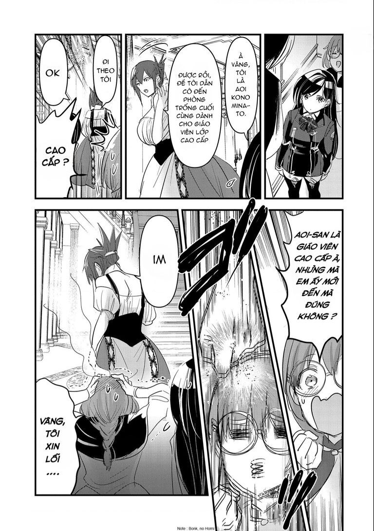 isekai teni shite kyoushi ni natta ga, majo to osorerareteiru ken ~aoi-sensei no gakuen funtou nisshi~ Chapter 2 - Next chương 3