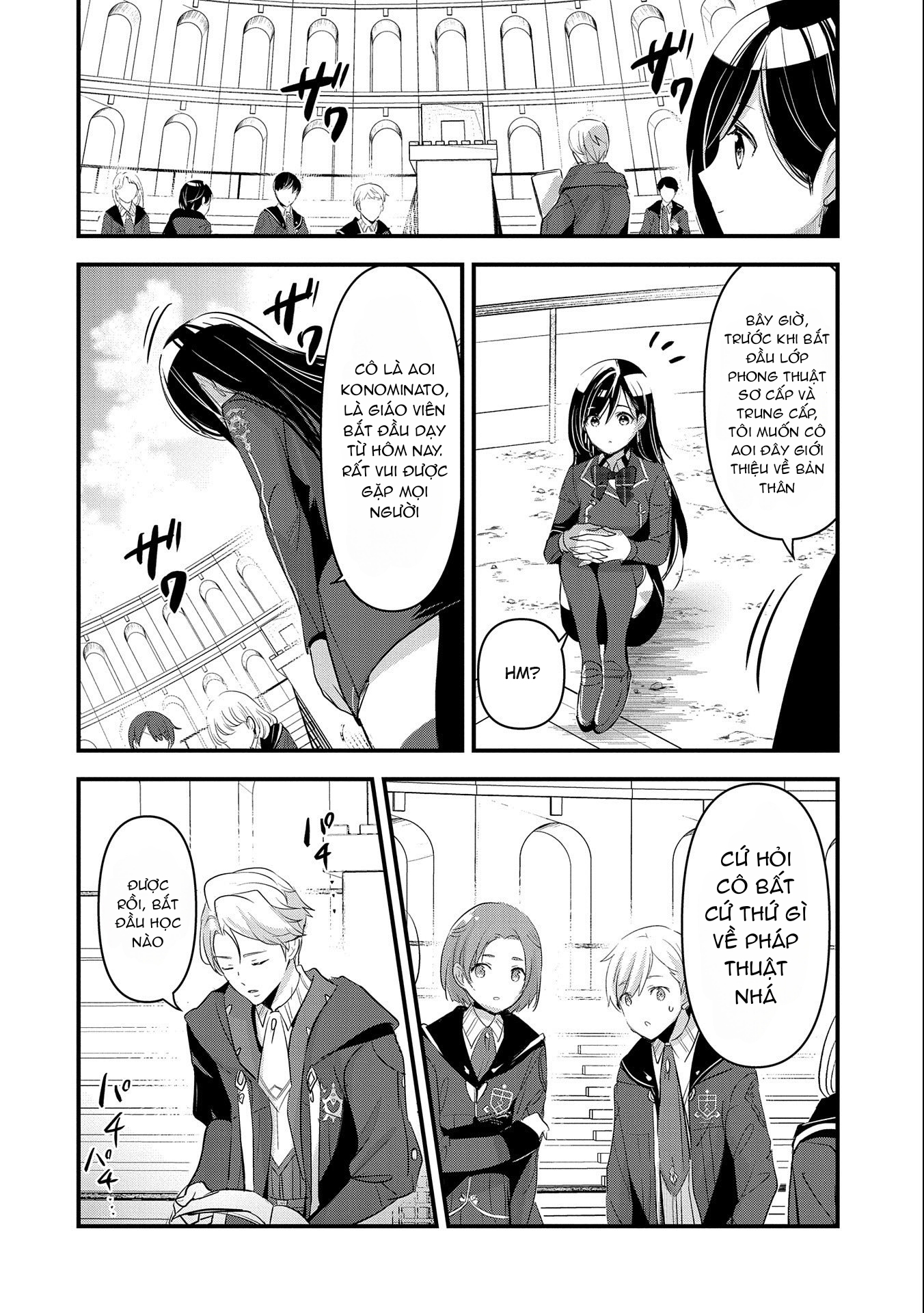 isekai teni shite kyoushi ni natta ga, majo to osorerareteiru ken ~aoi-sensei no gakuen funtou nisshi~ Chapter 4 - Trang 2