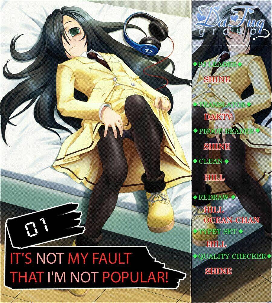 it’s not my fault that i’m not popular! Chapter 1 - Next chapter 2