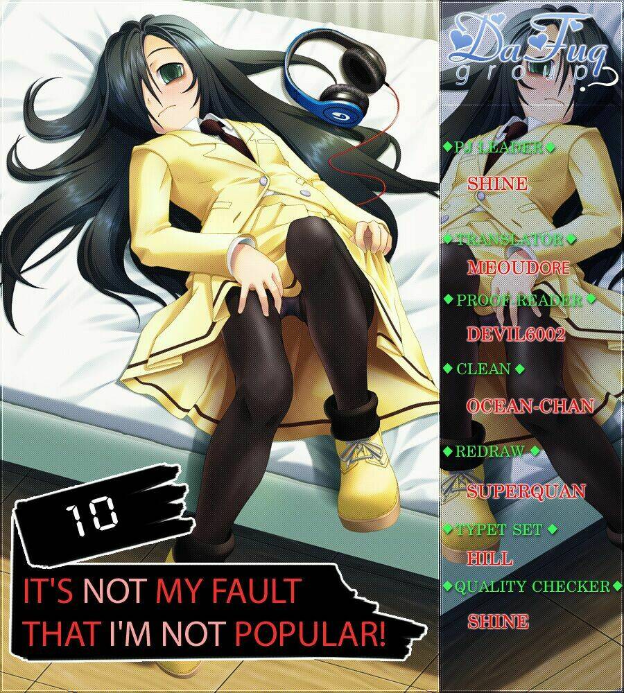 it’s not my fault that i’m not popular! chapter 10 - Next Chapter 11