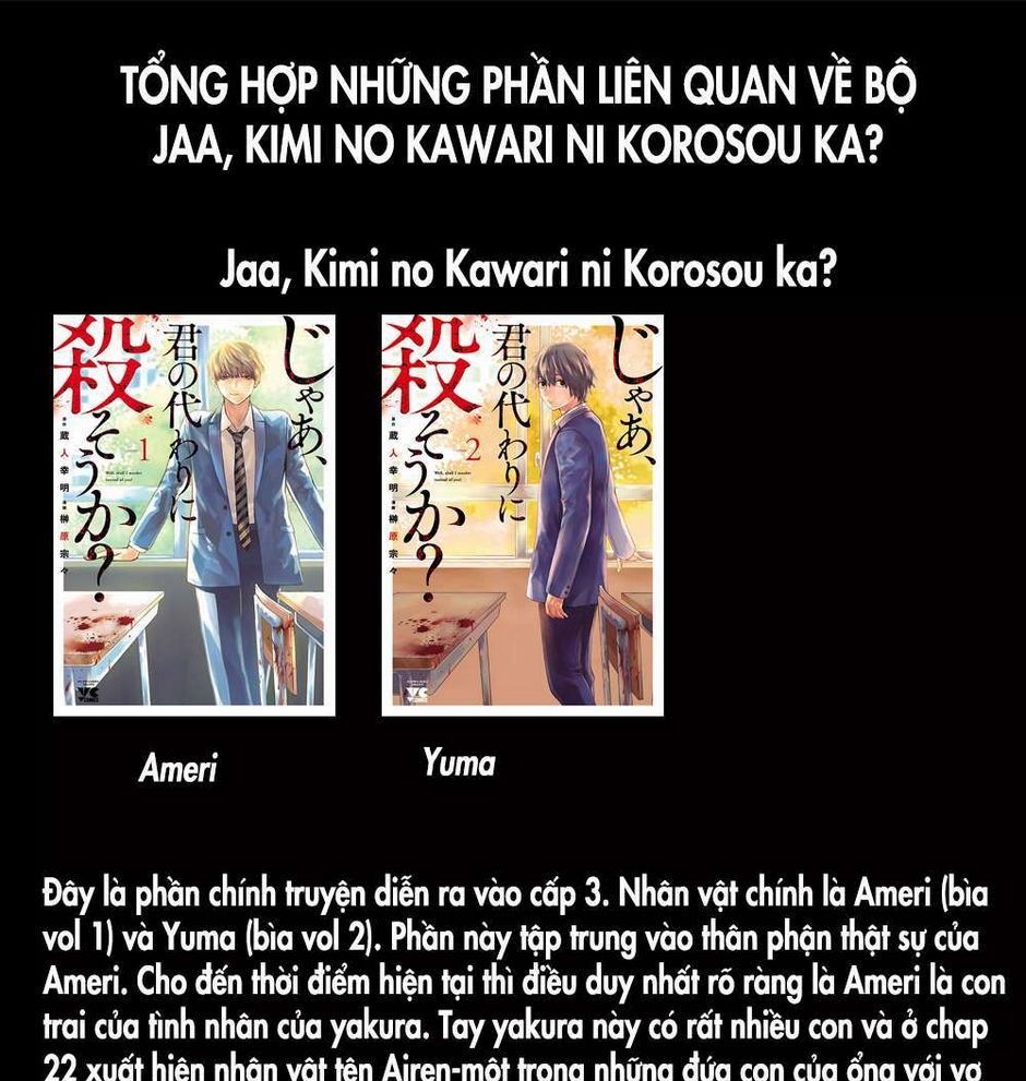 jaa kimi no kawari ni korosou ka ~ prequel (tiền truyện) chapter 7 - Next chapter 8