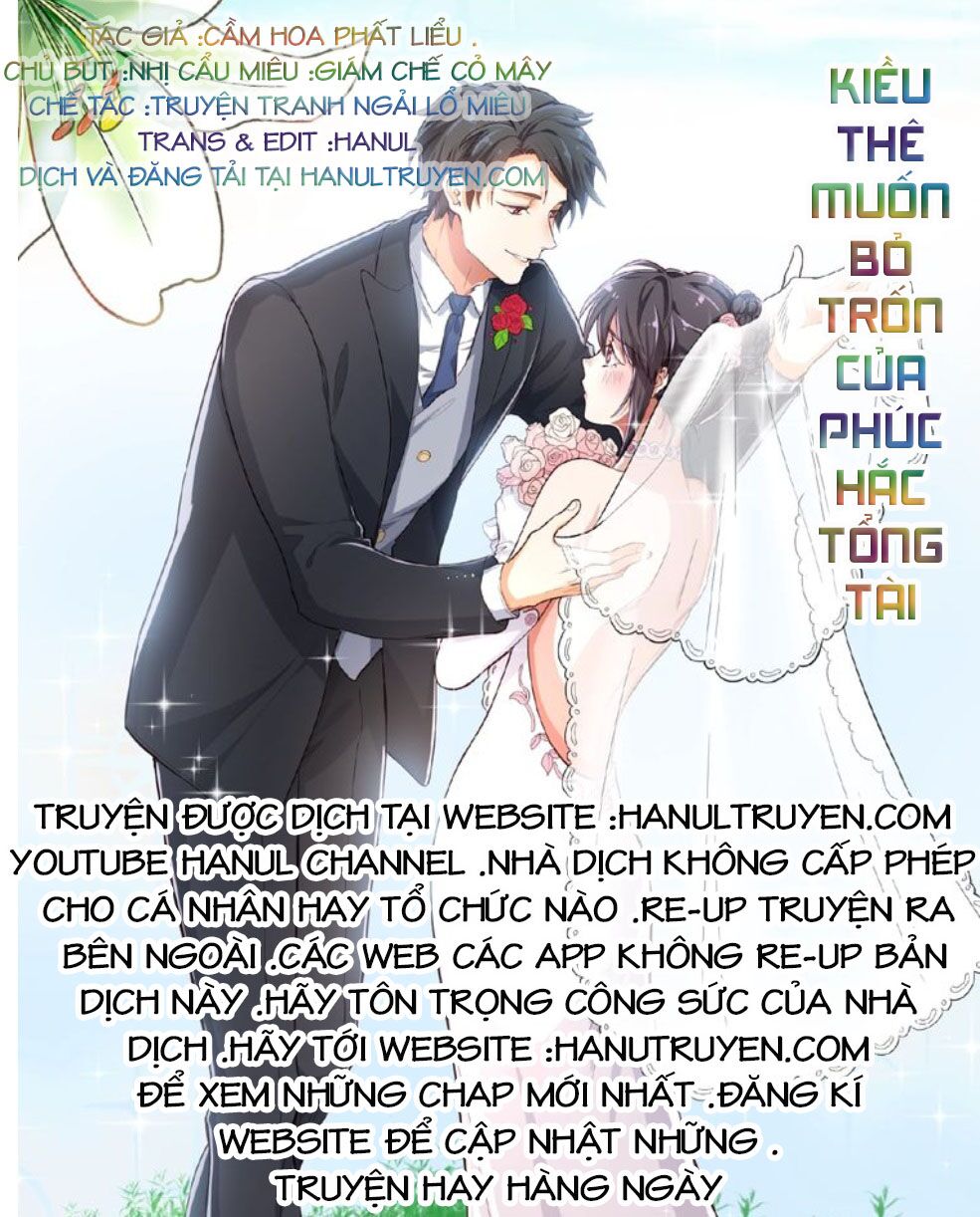 Kiều Thê Muốn Bỏ Trốn Của Phúc Hắc Tổng Tài Chapter 1 - Next Chapter 2