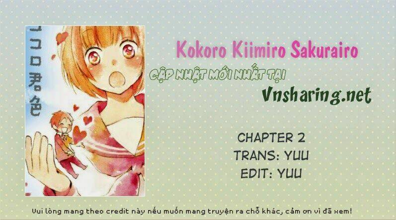 Kokoro Kimiiro Sakurairo Chapter 2 - Trang 2