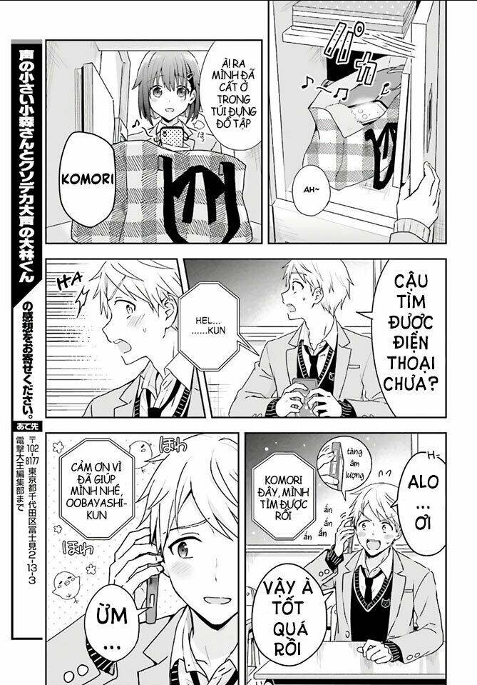 komori-san trầm lặng và oobayashi-kun ồn ào chapter 3 - Trang 2