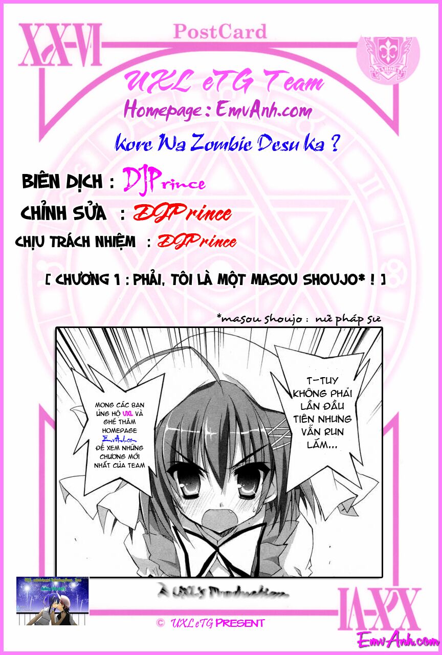 Kore Wa Zombie Desu Ka Chapter 1.2 - Trang 2