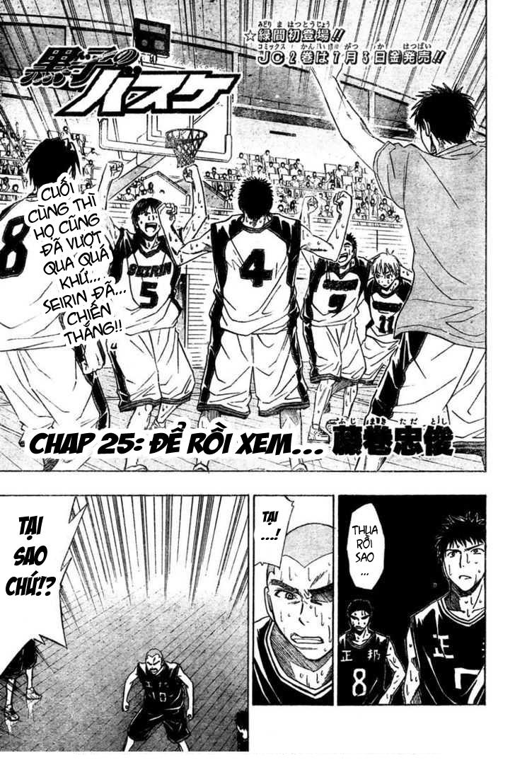 kuroko no basuke Chapter 25 - Next Chapter 26