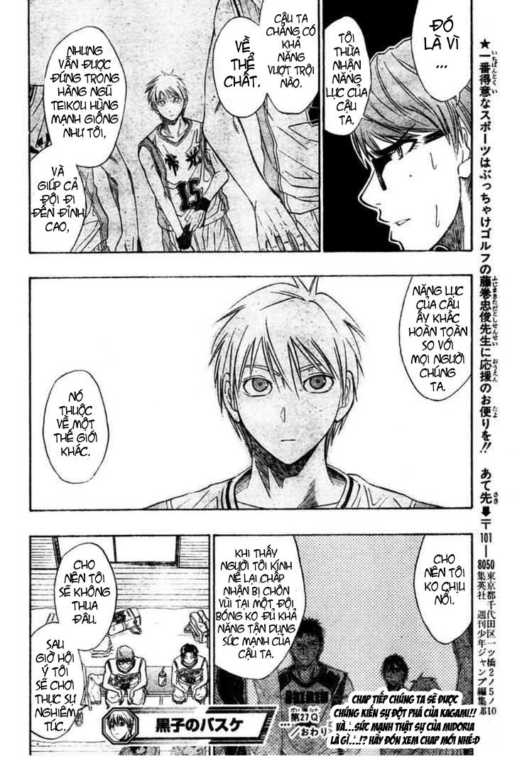 kuroko no basuke Chapter 27 - Next Chapter 28