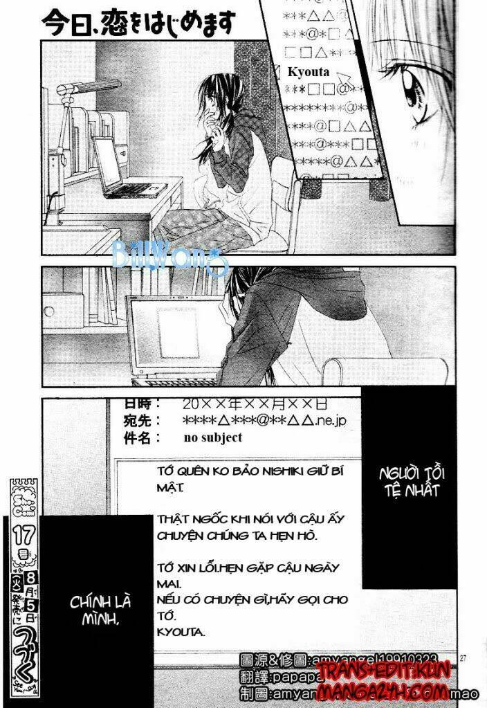 Kyou, Koi Wo Hajimemasu - Mộng Mơ Đầu Đời Chapter 21 - Trang 2