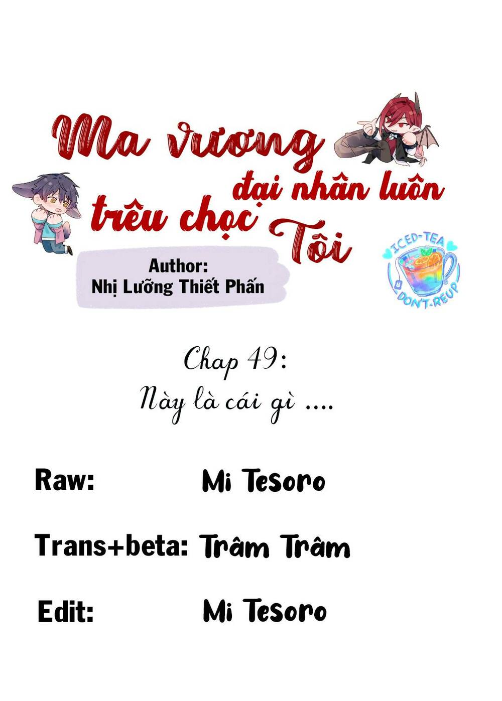 ma vương đại nhân luôn trêu chọc tôi chapter 49 - Trang 2