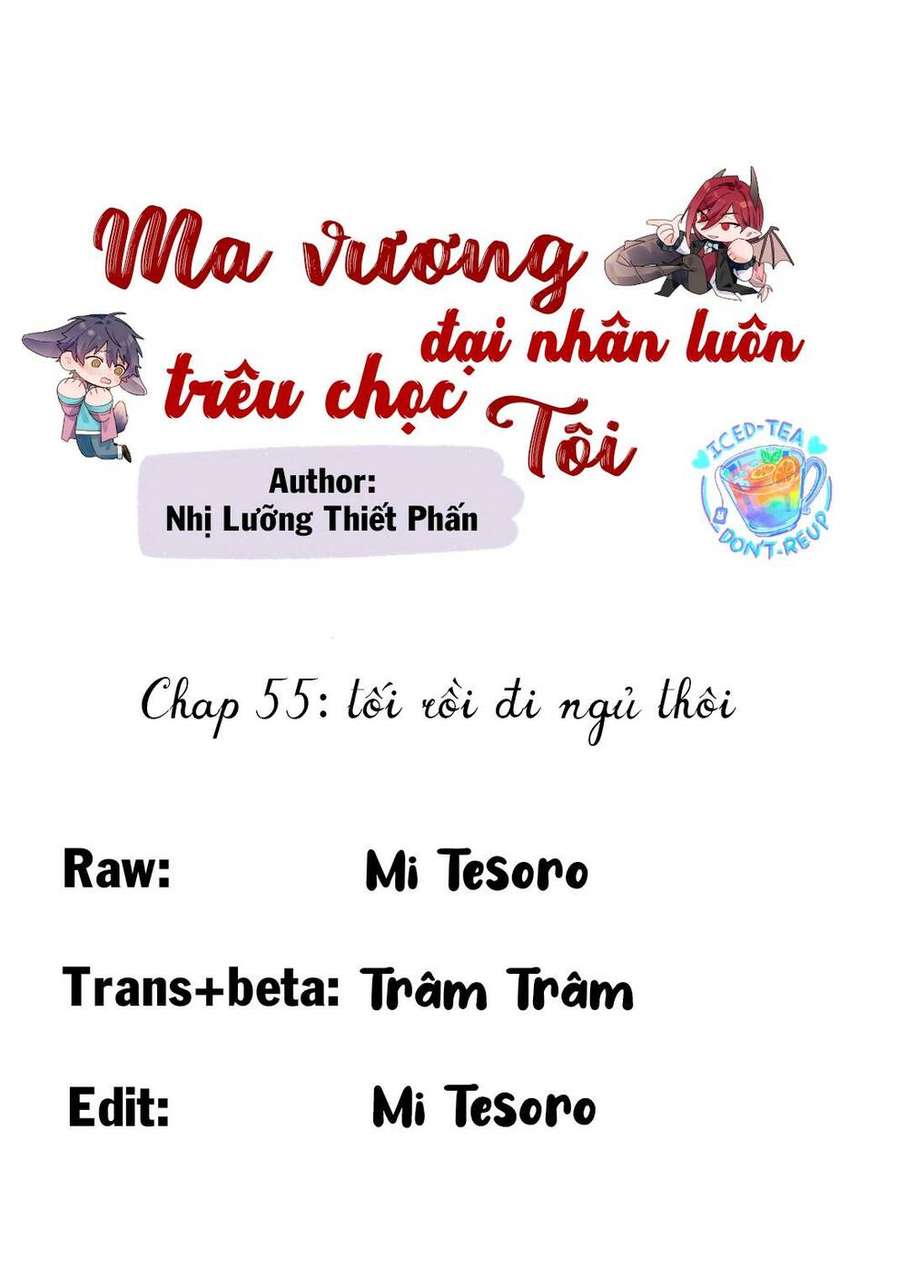 ma vương đại nhân luôn trêu chọc tôi chapter 55.2 - Next Chapter 55.2