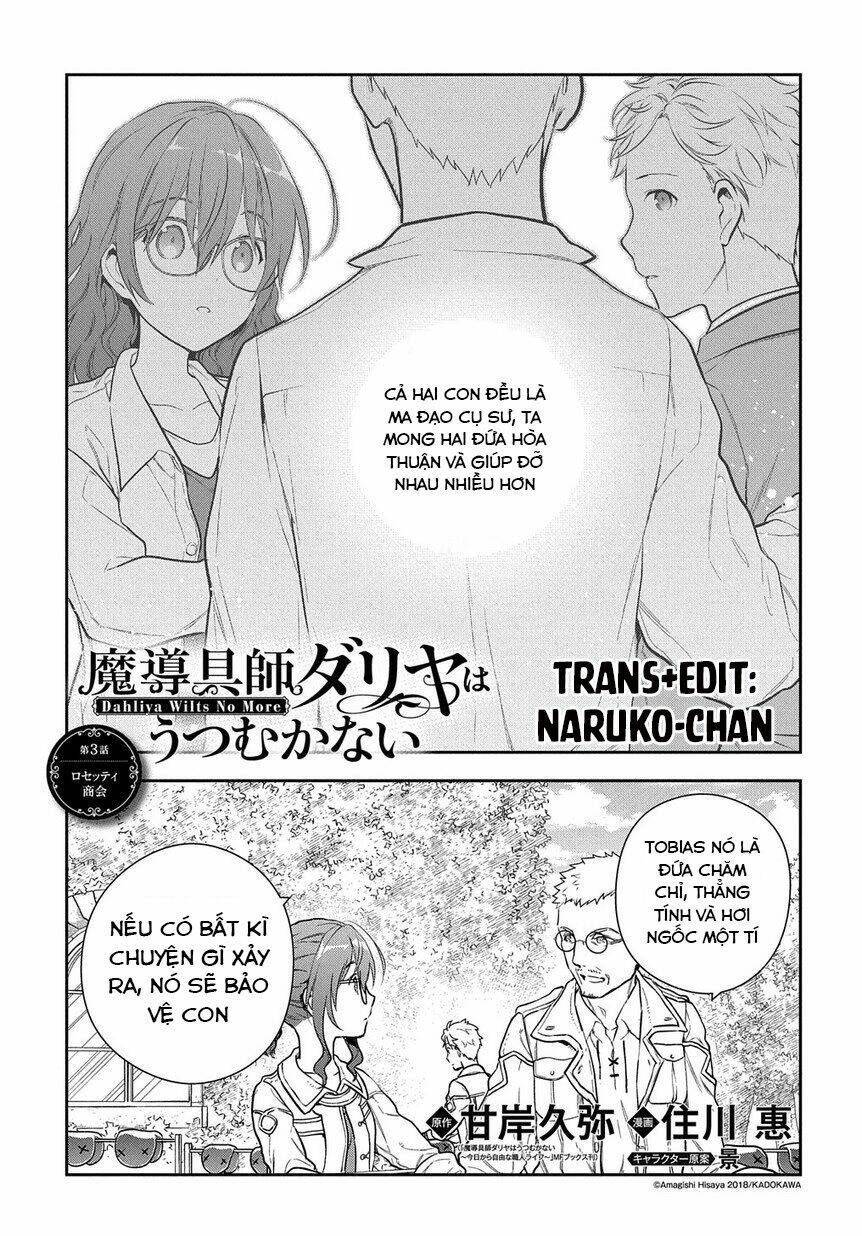 Madougushi Dahliya Wa Utsumukanai ~Kyou Kara Jiyuu Na Shokunin Life~ Vol 1 Chapter 5 - Trang 2