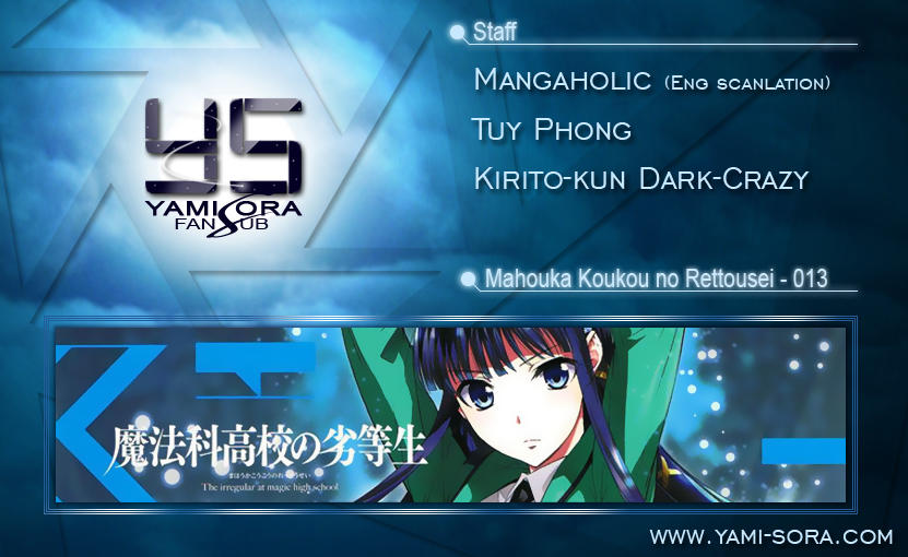 mahouka koukou no rettousei - nyuugaku hen chương 13 - Next chương 14