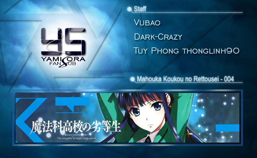 mahouka koukou no rettousei - nyuugaku hen chương 4 - Next chương 5