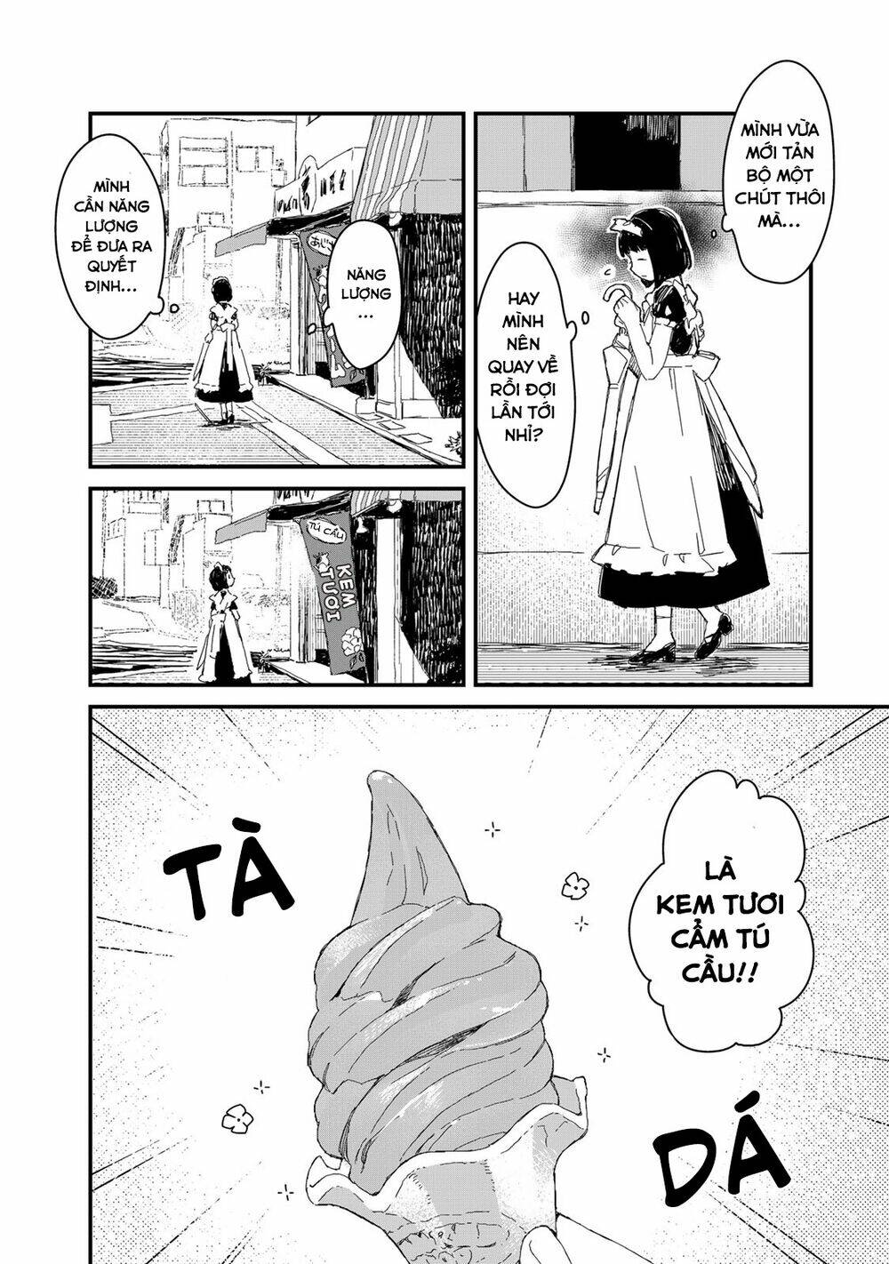 maid-san wa taberu dake chapter 21: kem tươi - Trang 2