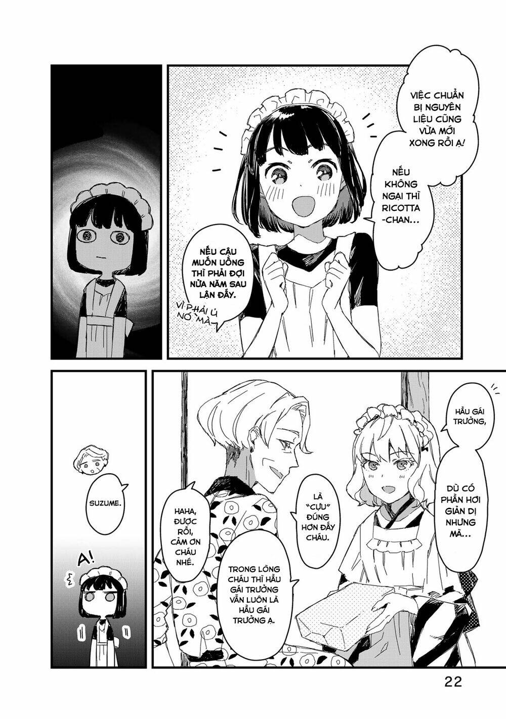 maid-san wa taberu dake chapter 22: rượu mơ - Next chapter 23: trà lúa mạch