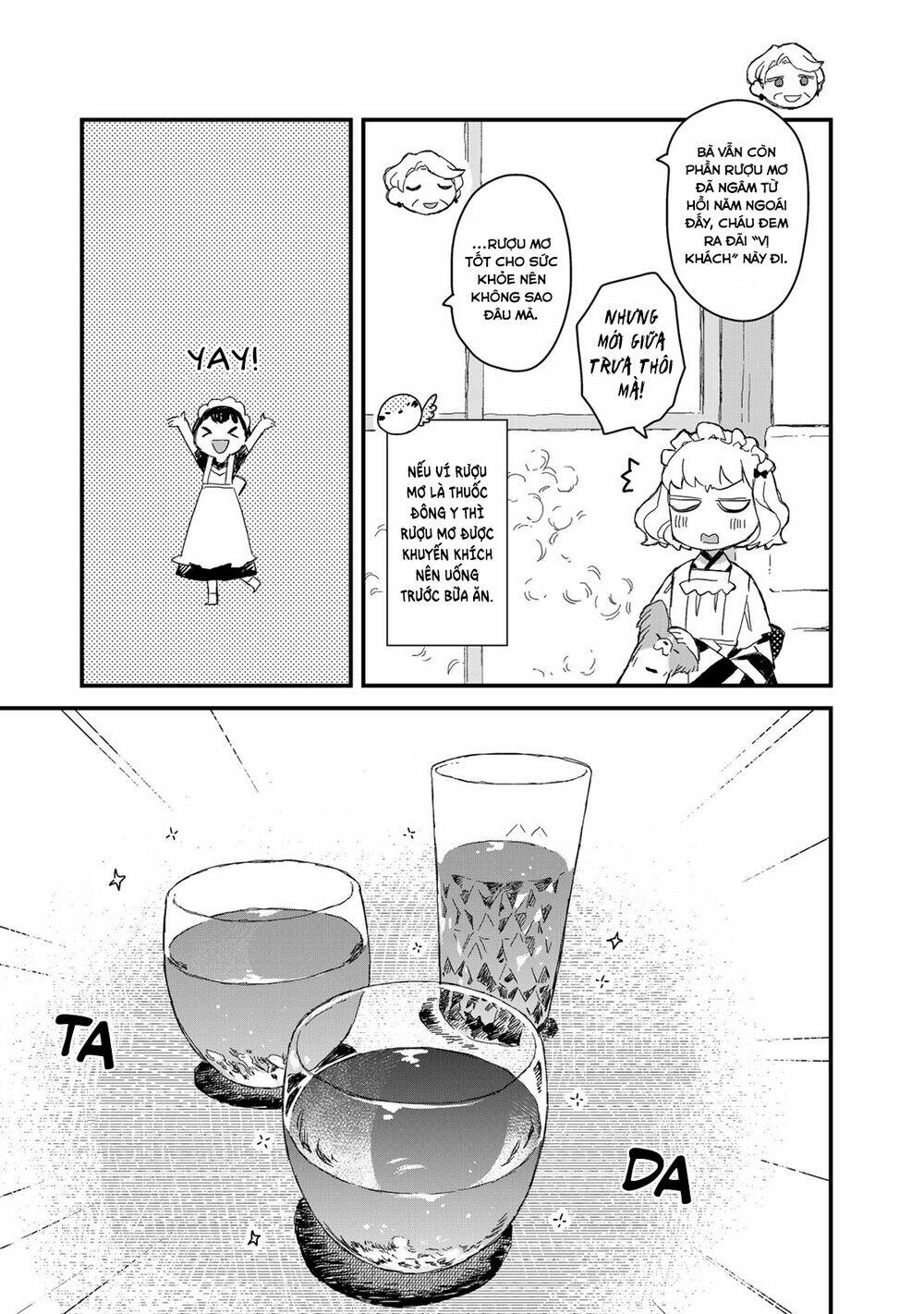 maid-san wa taberu dake chapter 22: rượu mơ - Next chapter 23: trà lúa mạch