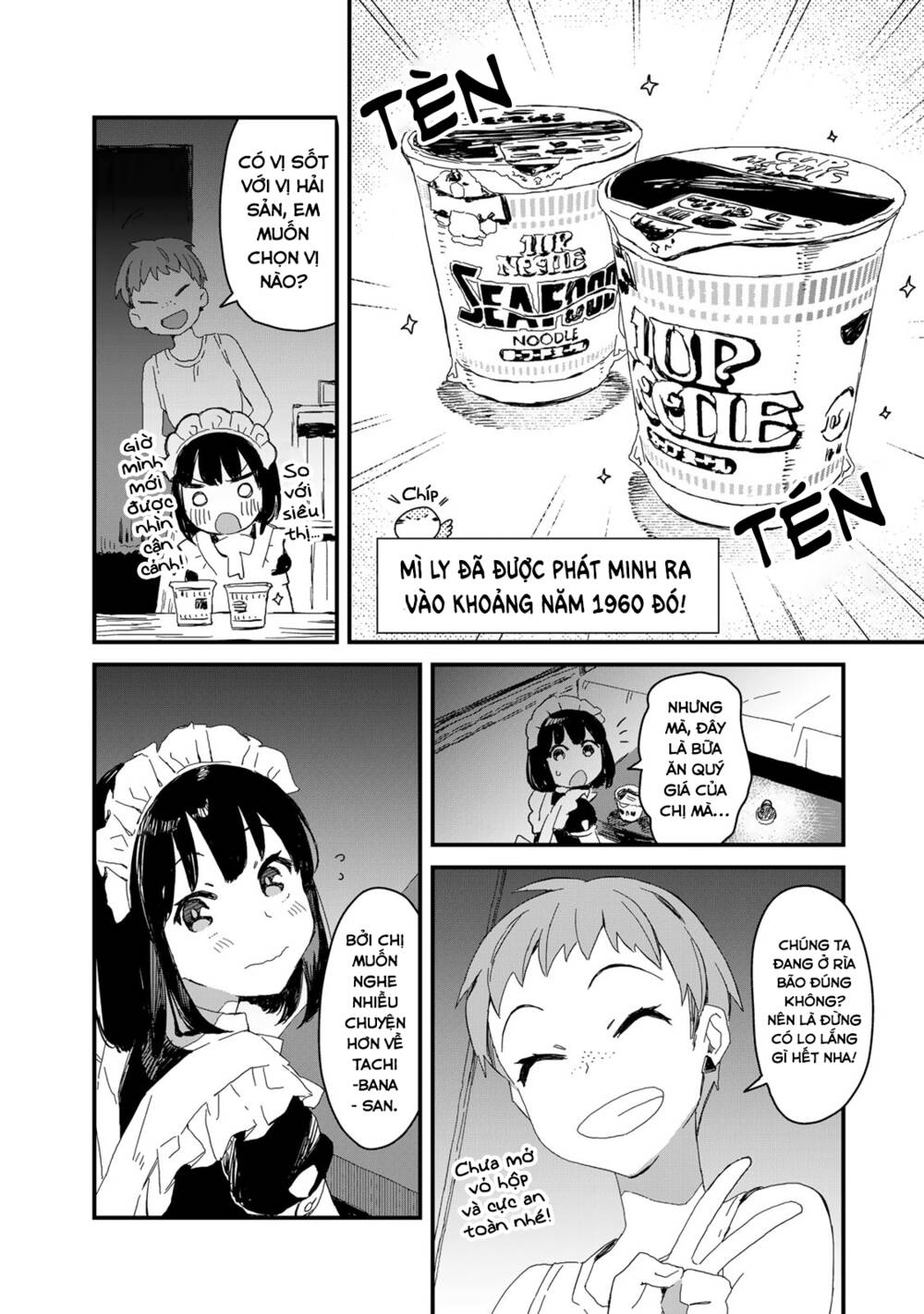 maid-san wa taberu dake chapter 33: mì ly - Trang 2