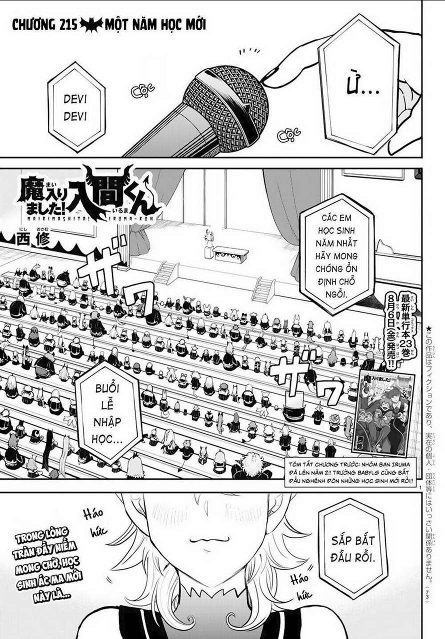 mairimashita! iruma-kun chapter 215: một năm học mới - Next chapter 216: lý do quan trọng nhất