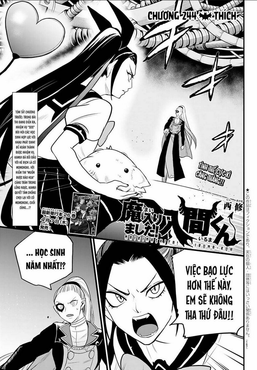 mairimashita! iruma-kun chapter 244 - Next chapter 245: những ác ma hét lên tình yêu