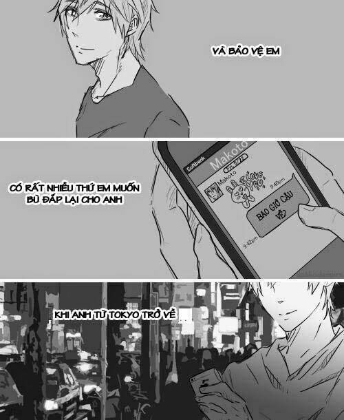 Makoharu Short Doujinshi_But You Didn't Chapter 1 - Trang 2