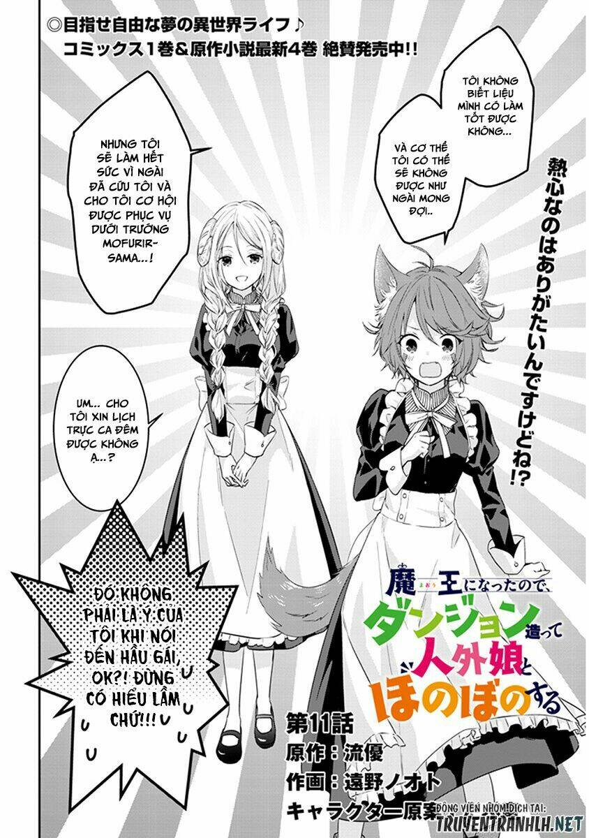 maou ni natte node, dungeon tsukutte jingai musume to honobono suru chapter 11 - Trang 2