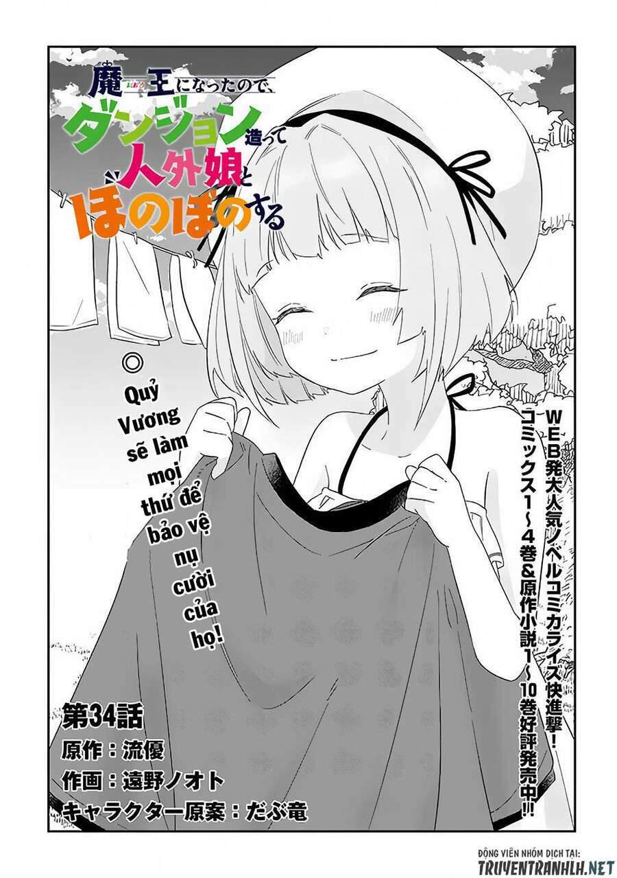 maou ni natte node, dungeon tsukutte jingai musume to honobono suru chapter 34 - Trang 2