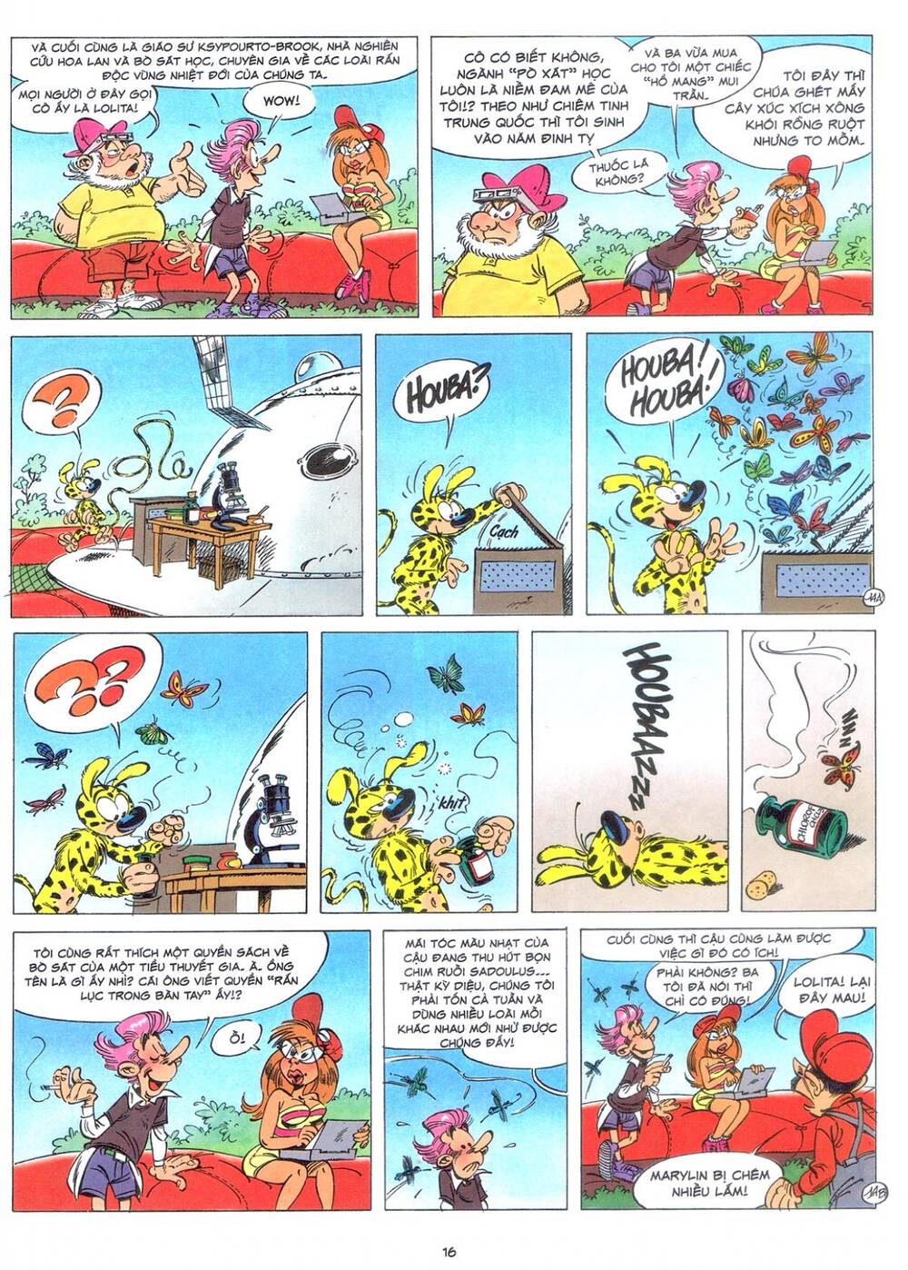 marsupilami chapter 9: - bươm bướm trên những ngọn cây - Next chapter 10: - cuộc ẩu đả ở palombia