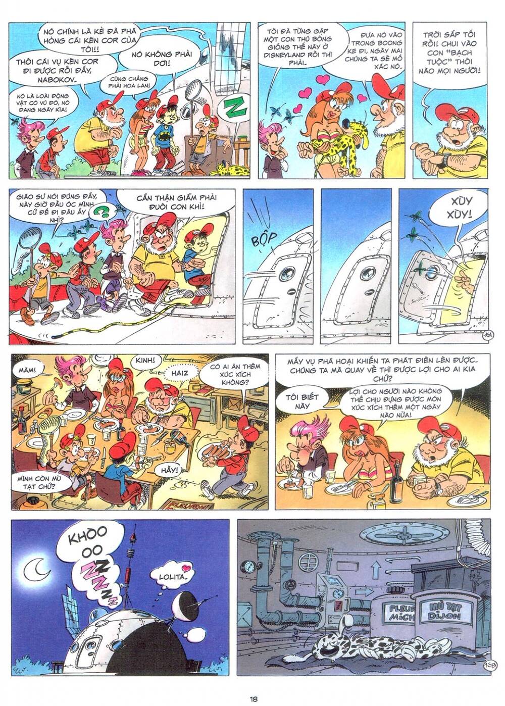 marsupilami chapter 9: - bươm bướm trên những ngọn cây - Next chapter 10: - cuộc ẩu đả ở palombia