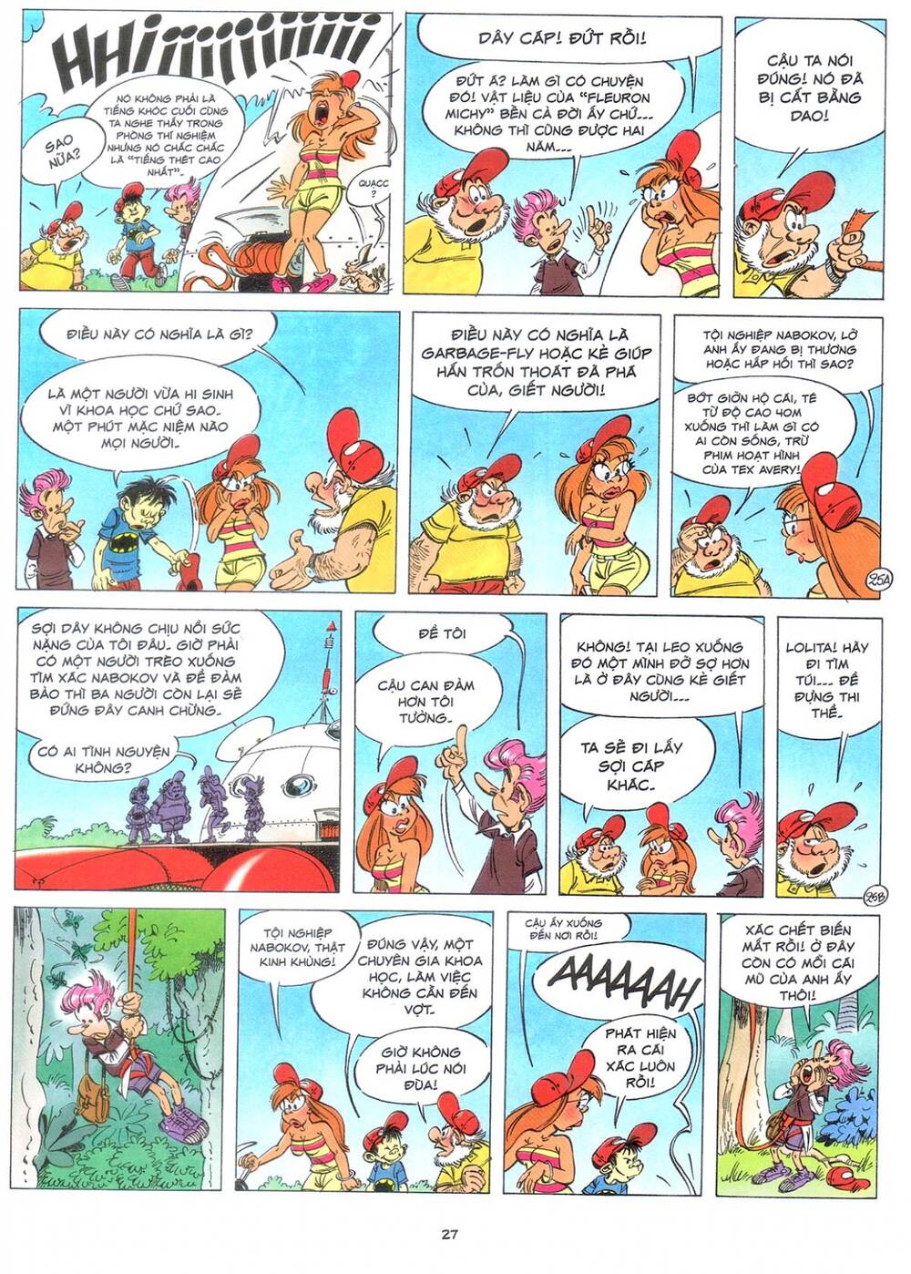 marsupilami chapter 9: - bươm bướm trên những ngọn cây - Next chapter 10: - cuộc ẩu đả ở palombia