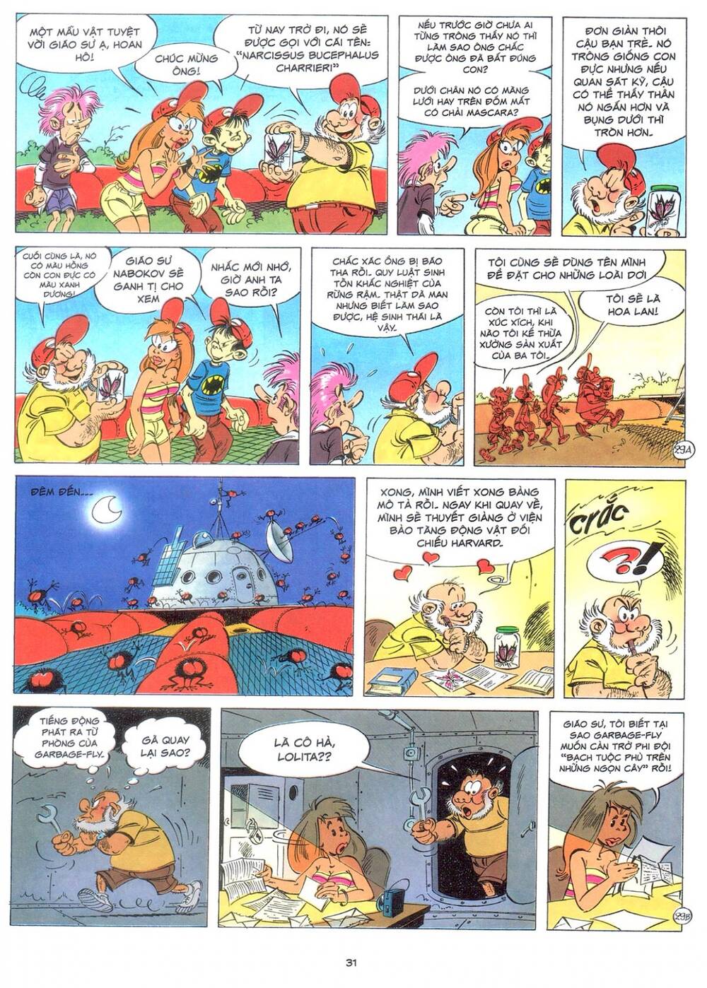 marsupilami chapter 9: - bươm bướm trên những ngọn cây - Next chapter 10: - cuộc ẩu đả ở palombia