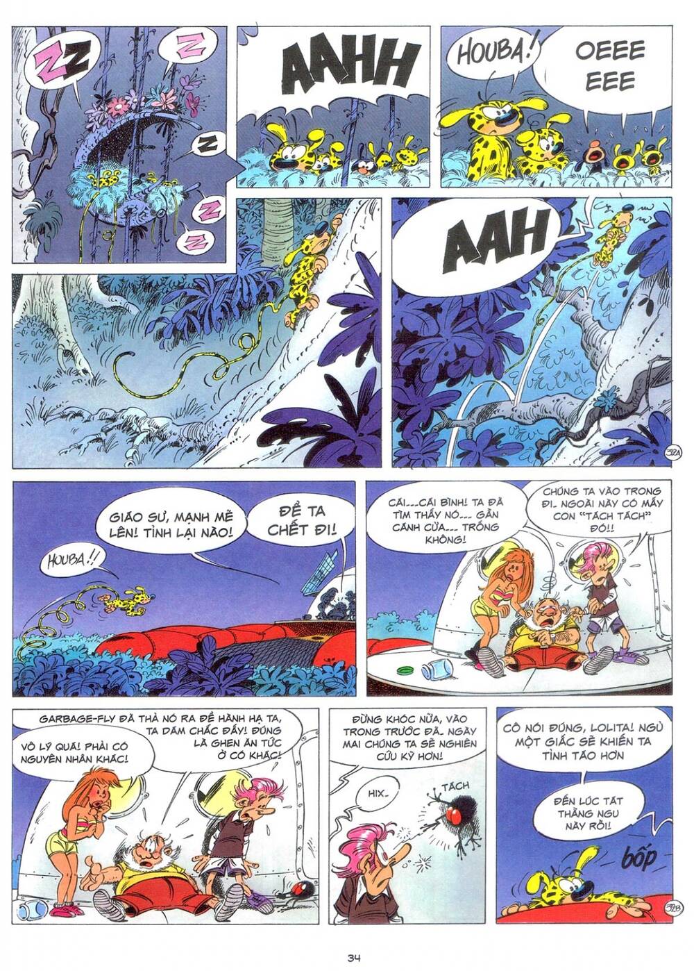 marsupilami chapter 9: - bươm bướm trên những ngọn cây - Next chapter 10: - cuộc ẩu đả ở palombia