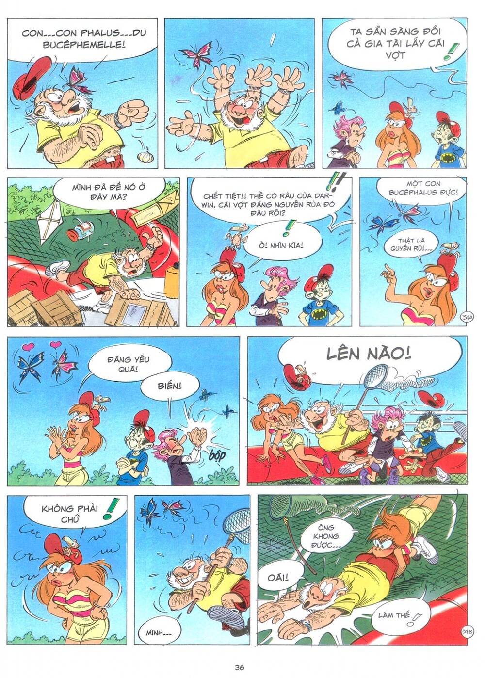 marsupilami chapter 9: - bươm bướm trên những ngọn cây - Next chapter 10: - cuộc ẩu đả ở palombia