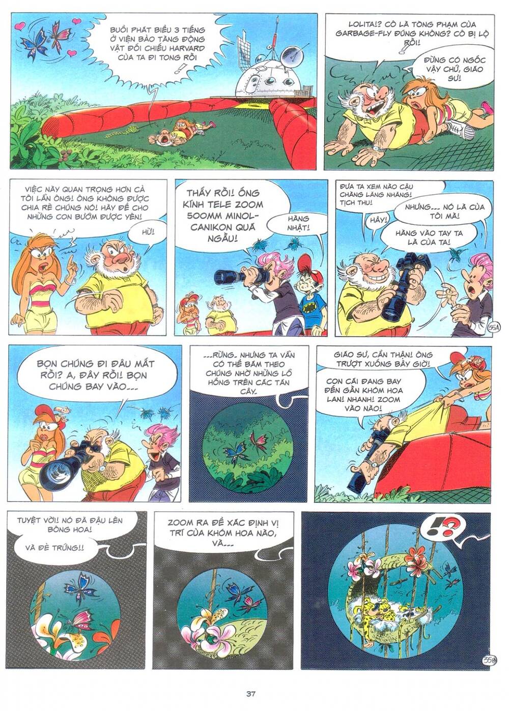 marsupilami chapter 9: - bươm bướm trên những ngọn cây - Next chapter 10: - cuộc ẩu đả ở palombia