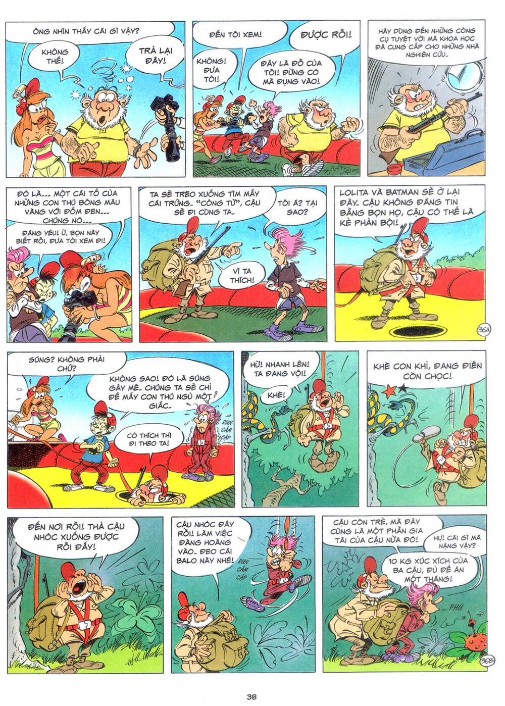 marsupilami chapter 9: - bươm bướm trên những ngọn cây - Next chapter 10: - cuộc ẩu đả ở palombia