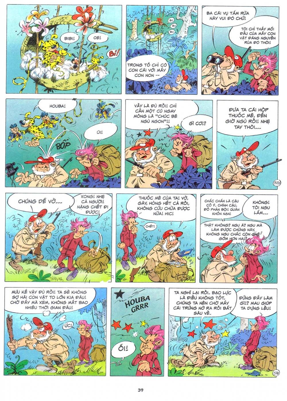 marsupilami chapter 9: - bươm bướm trên những ngọn cây - Next chapter 10: - cuộc ẩu đả ở palombia