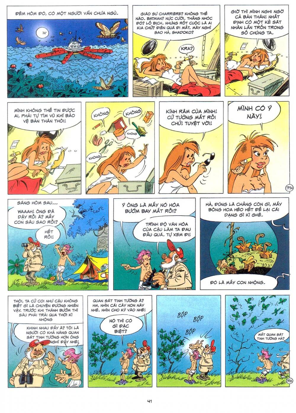 marsupilami chapter 9: - bươm bướm trên những ngọn cây - Next chapter 10: - cuộc ẩu đả ở palombia