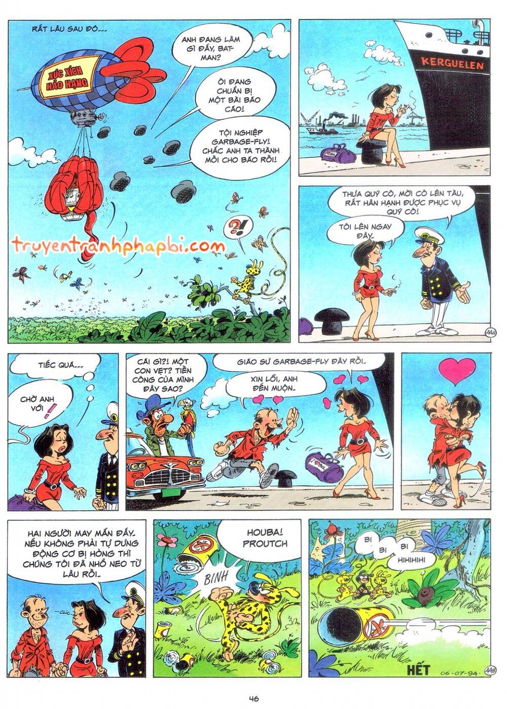 marsupilami chapter 9: - bươm bướm trên những ngọn cây - Next chapter 10: - cuộc ẩu đả ở palombia