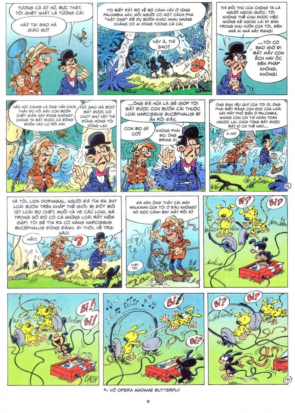 marsupilami chapter 9: - bươm bướm trên những ngọn cây - Next chapter 10: - cuộc ẩu đả ở palombia