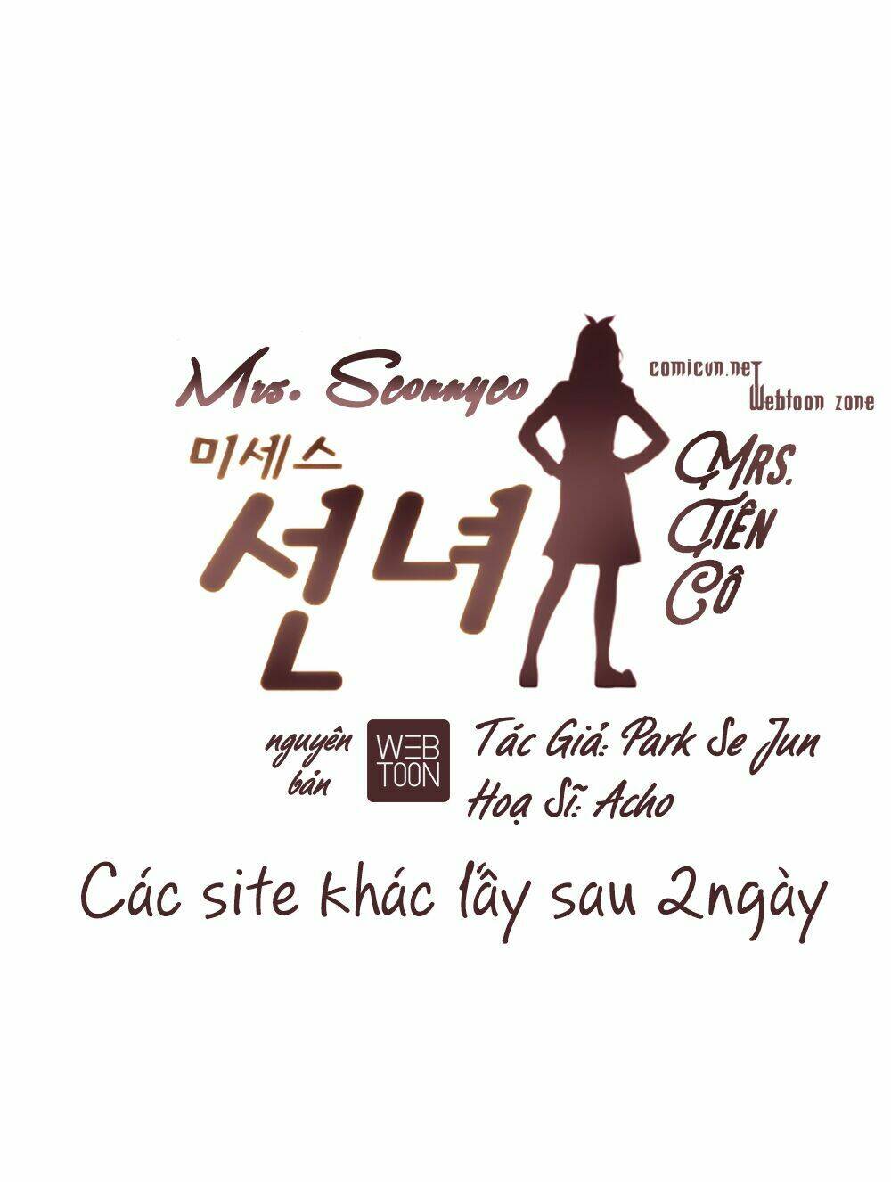 Mrs. Seonnyeo | Mrs. Tiên Cô Chapter 12 - Trang 2