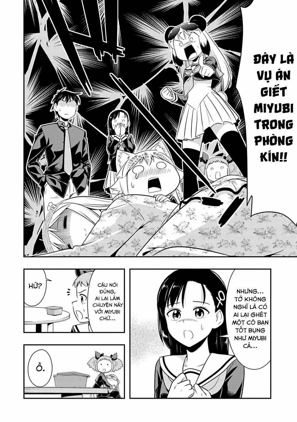 murenase! shiiton gakuen chapter 43: vụ án giết miyubi trong phòng kín - Trang 2