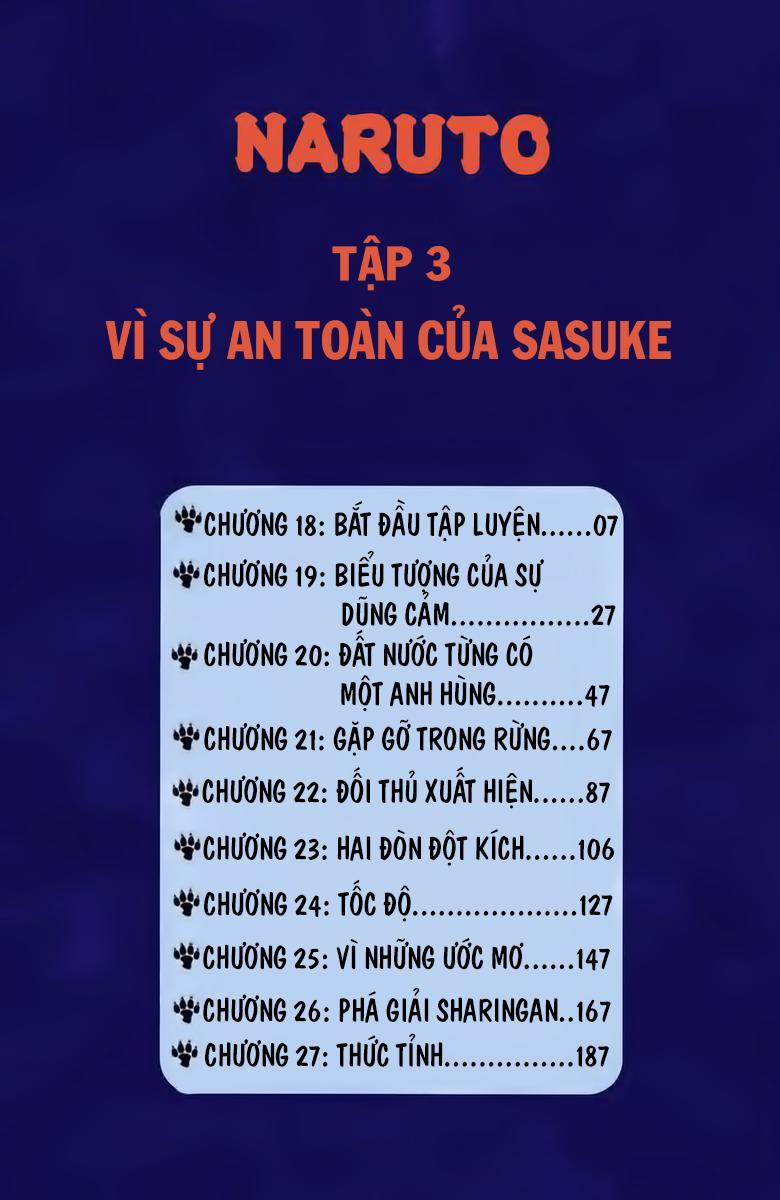 naruto full màu chapter 18: - bắt đầu tập luyện - Next chapter 19: - biểu tượng của sự dũng cảm