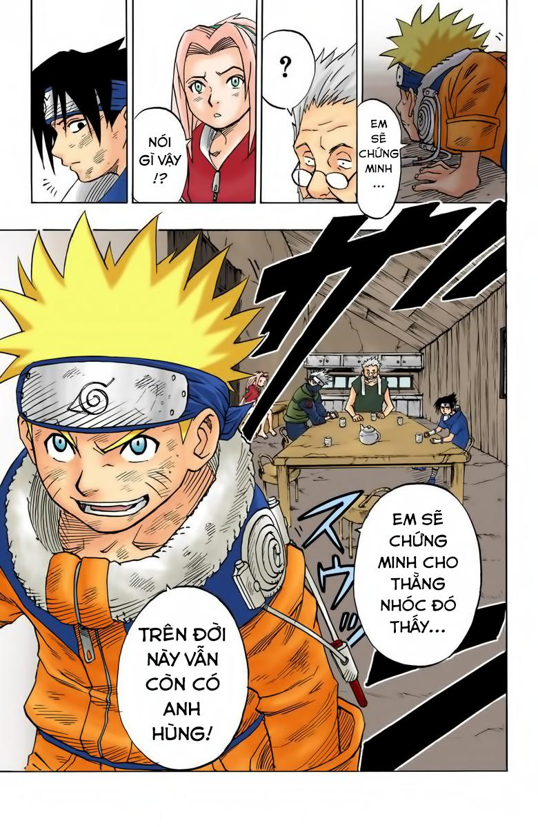 naruto full màu chapter 20: - Đất nước từng có một anh hùng - Next chapter 21: - gặp gỡ trong rừng