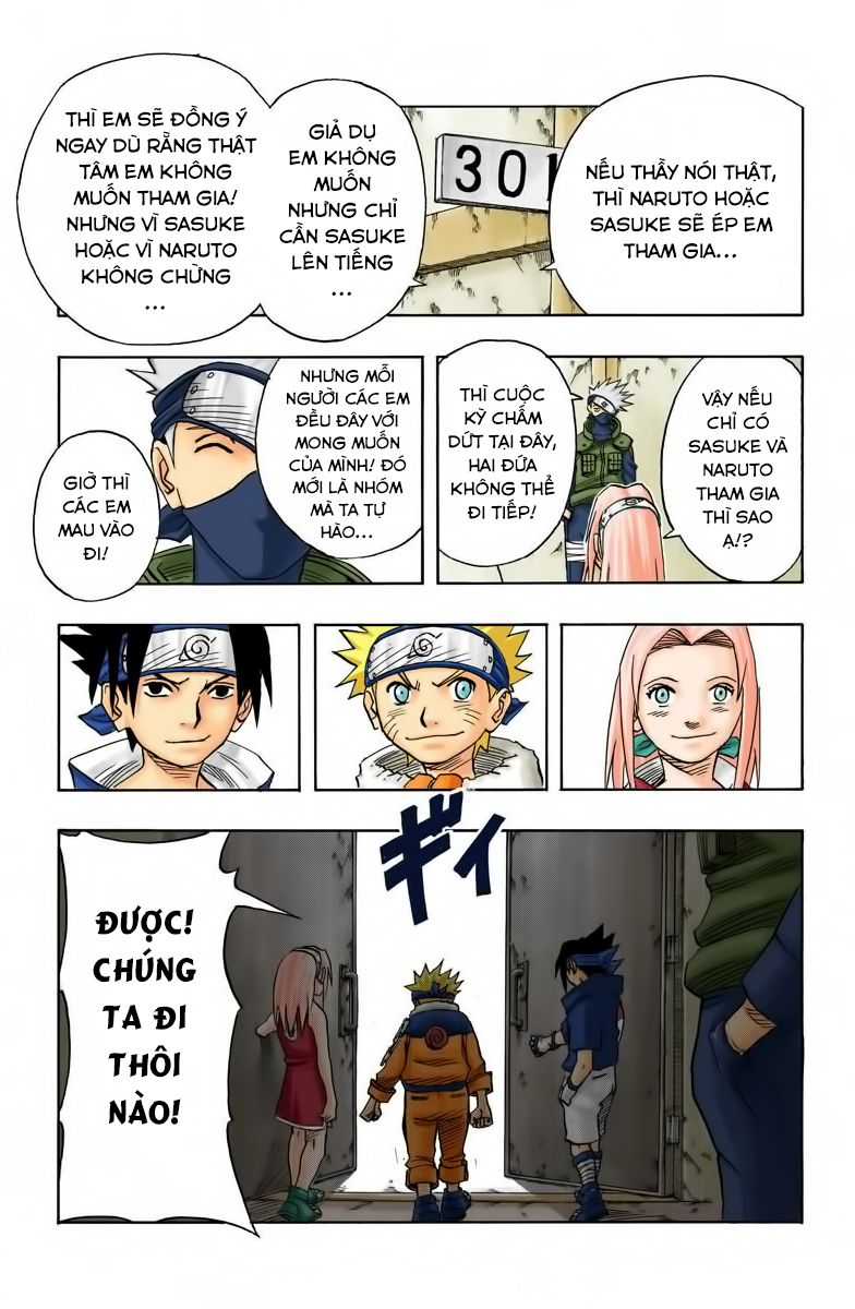 naruto full màu chapter 38: - bắt đầu - Next chapter 39: - những đối thủ