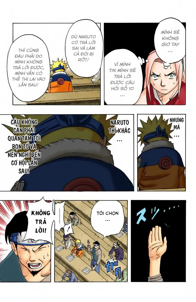 naruto full màu chapter 43: - câu hỏi thứ 10 - Next chapter 44: - mấu chốt của vòng thi