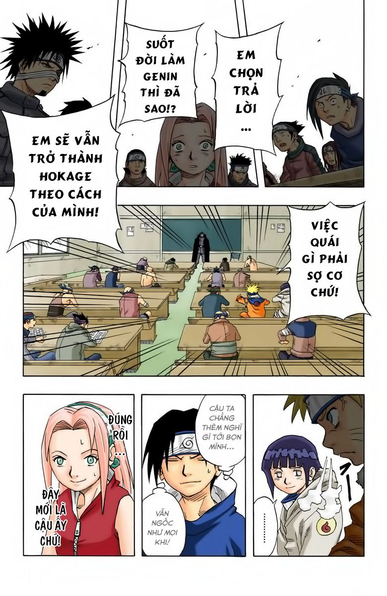 naruto full màu chapter 43: - câu hỏi thứ 10 - Next chapter 44: - mấu chốt của vòng thi