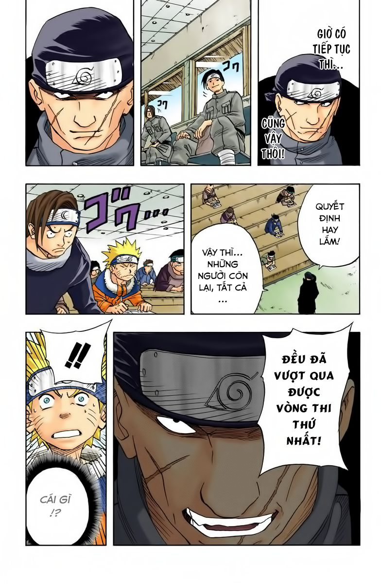 naruto full màu chapter 43: - câu hỏi thứ 10 - Next chapter 44: - mấu chốt của vòng thi