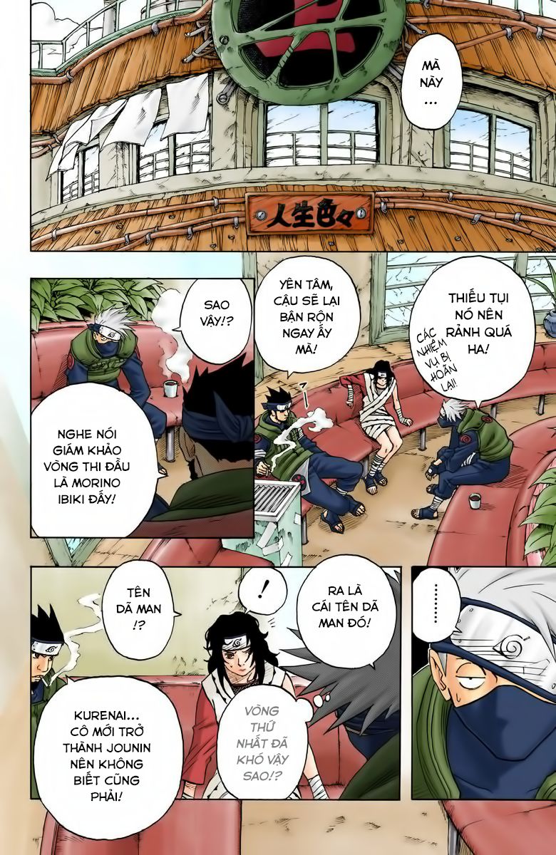 naruto full màu chapter 43: - câu hỏi thứ 10 - Next chapter 44: - mấu chốt của vòng thi