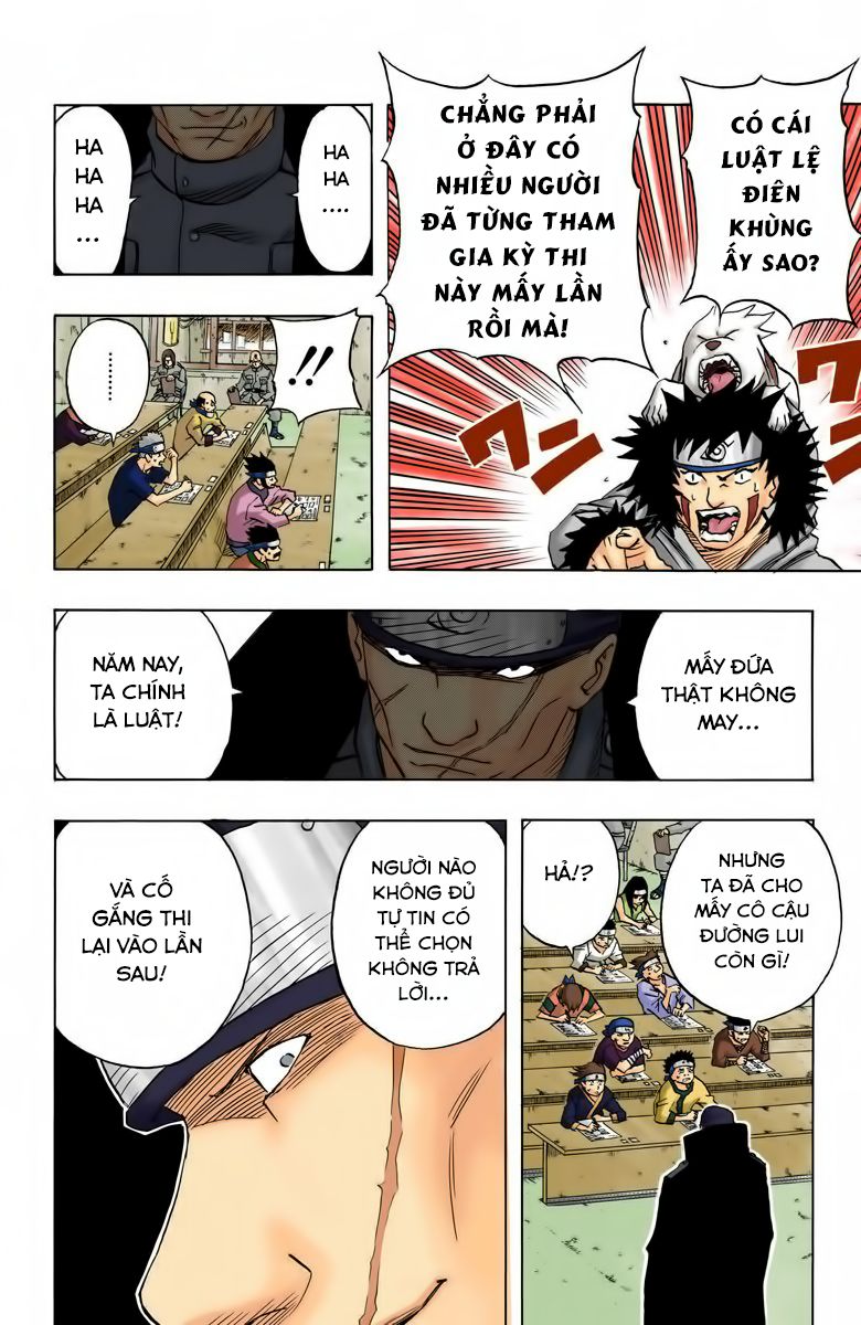 naruto full màu chapter 43: - câu hỏi thứ 10 - Next chapter 44: - mấu chốt của vòng thi